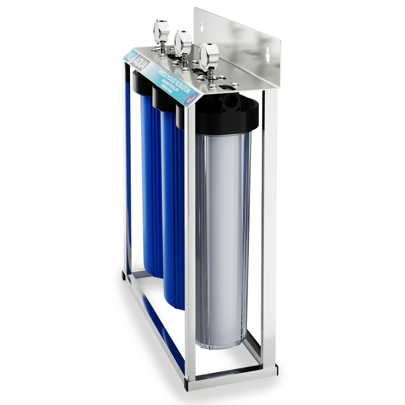 Whole House Water Filter NU Aqua 3-Stage Side