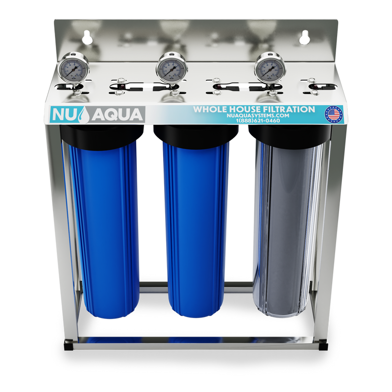 Whole House Water Filter NU Aqua 3-Stage Top