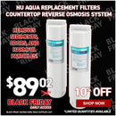 NU Aqua Replacement Filters for the Countertop Reverse Osmosis System