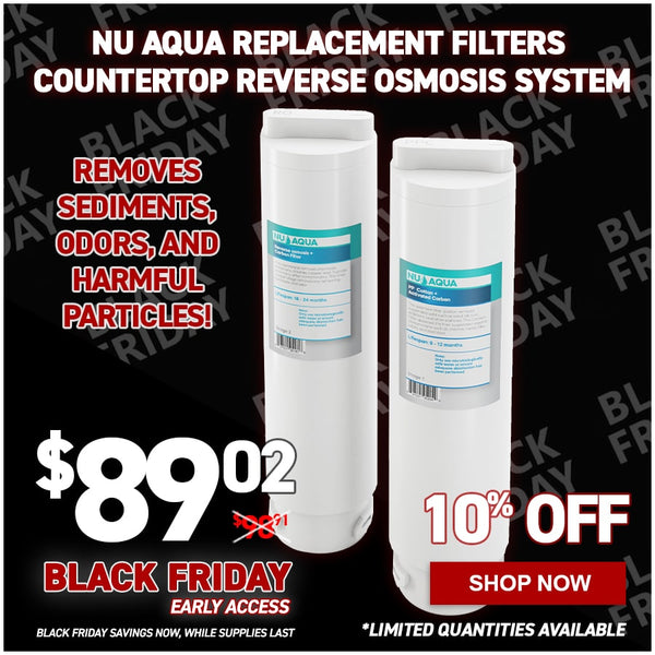 NU Aqua Replacement Filters for the Countertop Reverse Osmosis System