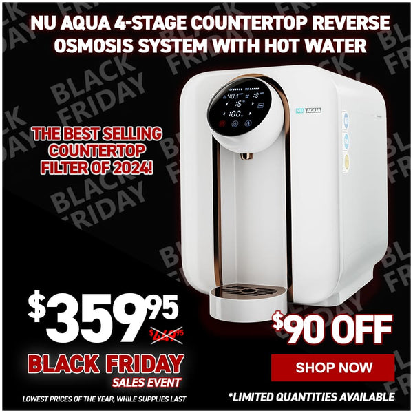 NU Aqua 4-Stage Countertop Reverse Osmosis System with Hot Water