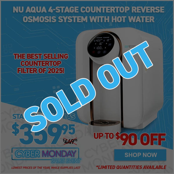 NU Aqua 4-Stage Countertop Reverse Osmosis System with Hot Water