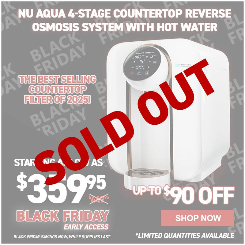 NU Aqua 4-Stage Countertop Reverse Osmosis System with Hot Water