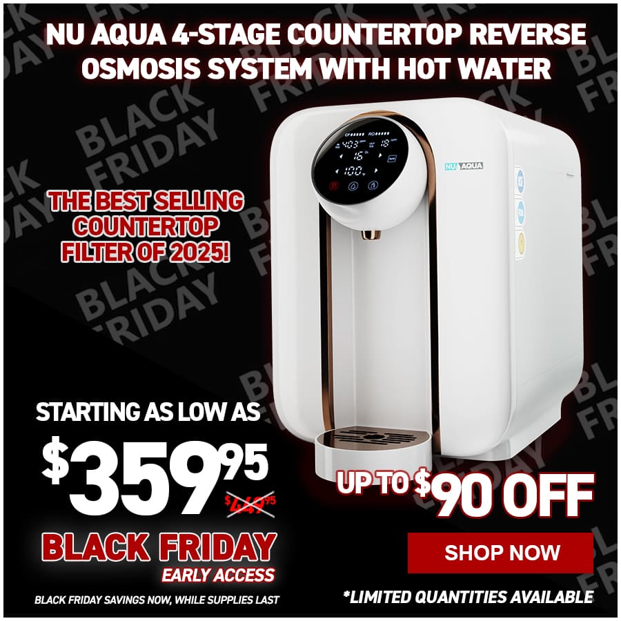 NU Aqua 4-Stage Countertop Reverse Osmosis System with Hot Water
