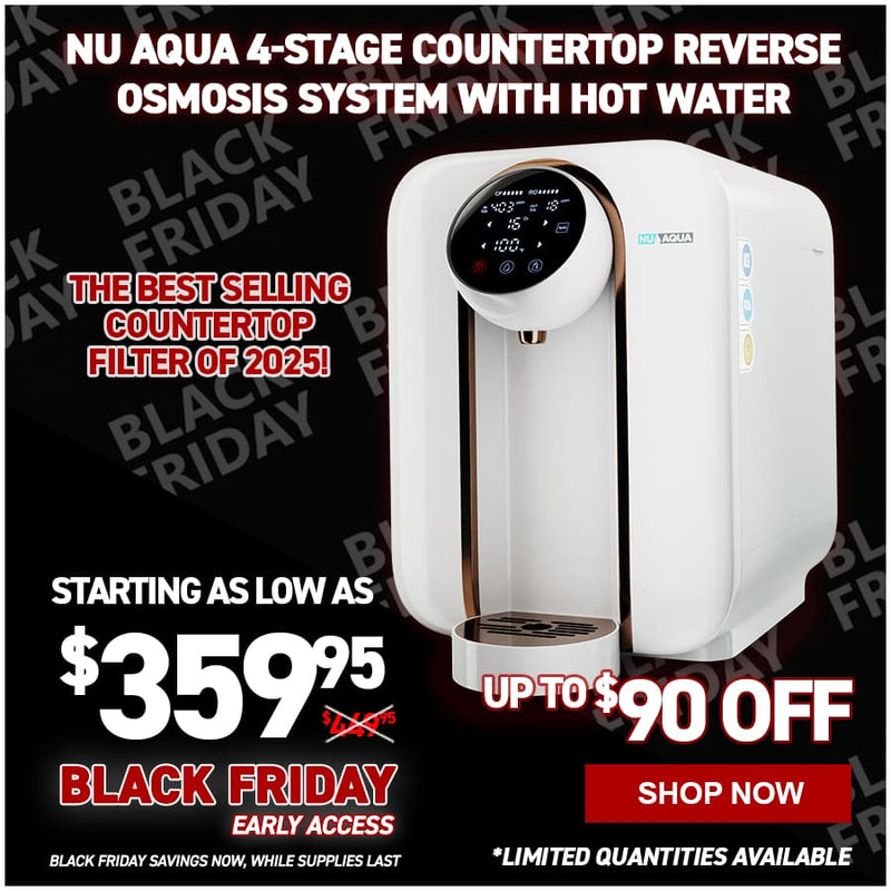 NU Aqua 4-Stage Countertop Reverse Osmosis System with Hot Water