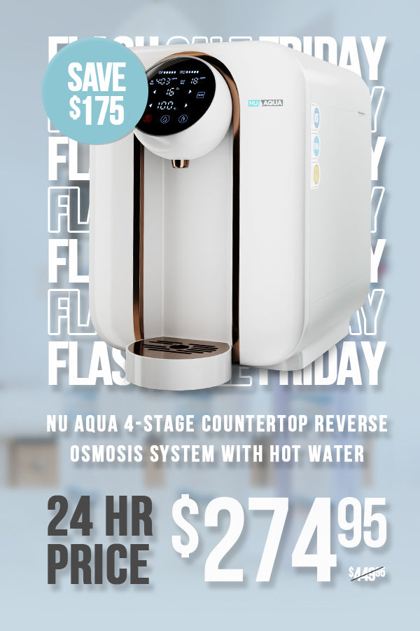NU Aqua 4-Stage Countertop Reverse Osmosis System with Hot Water