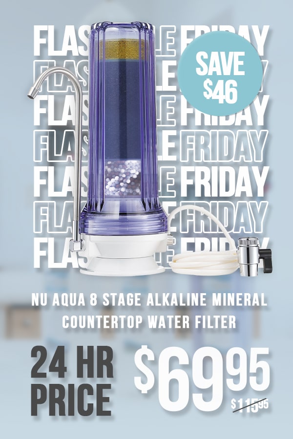 NU Aqua 8 Stage Alkaline Mineral Countertop Water Filter