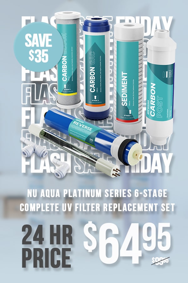 NU Aqua Platinum Series 6-Stage Complete UV Filter Replacement Set