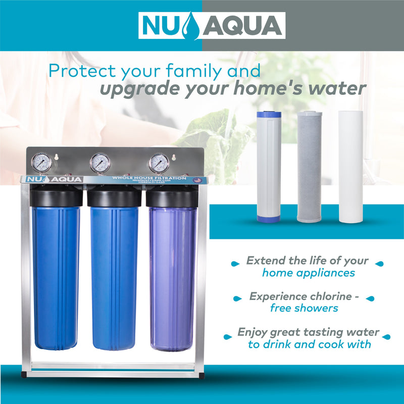 NU Aqua 3 Stage Whole House System Replacement Filter Set