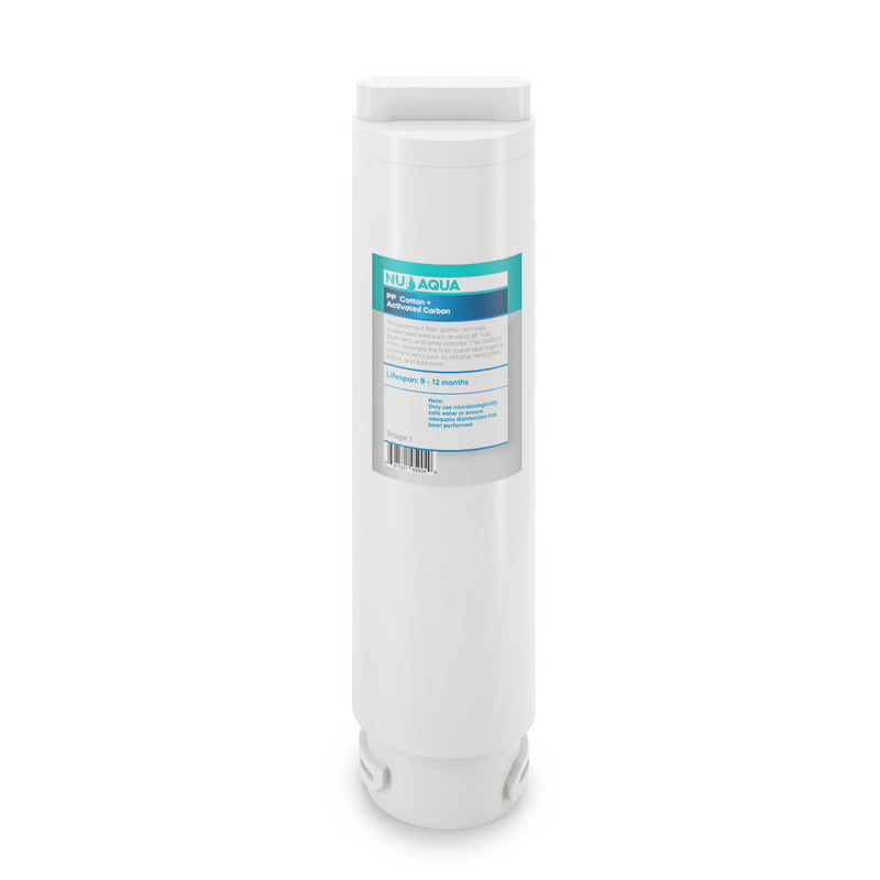 Reverse Osmosis Water Filter System NU Aqua Countertop RO Replacement Filters Stage 1 Main