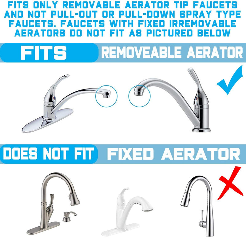 Faucet Water Purifier NU Aqua 1 Stage Countertop Water Filtration System - faucet fitment diagram