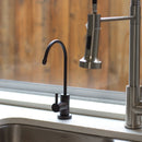 NU Aqua Oil Rubbed Bronze Designer Reverse Osmosis Faucet - installed on countertop with water running