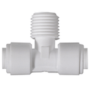 Reverse Osmosis Water Filter Fittings NU Aqua 1/4" x 1/4" x 1/4" Quick Connect With Pump T Connector - side profile close up