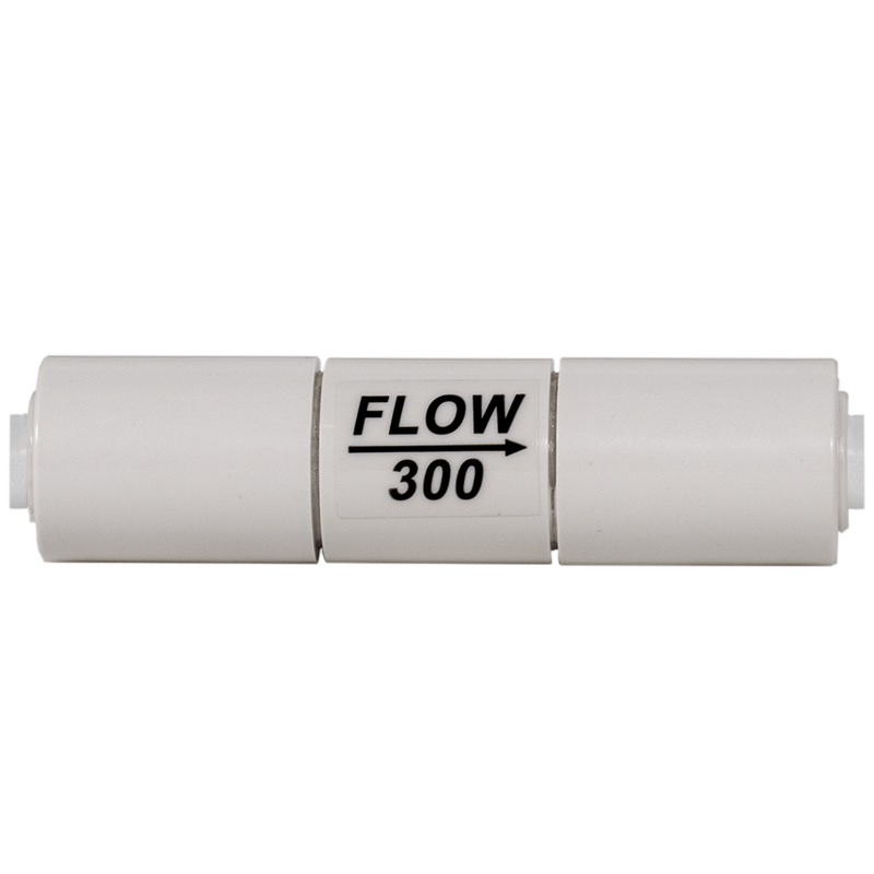Reverse Osmosis Water Filter Fittings NU Aqua Drain Flow Restrictor 1/4" x 1/4" - side profile close up