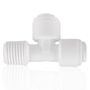 Reverse Osmosis Water Filter Fittings QC Union Tee OD1/4'' x NPTF 1/4'' - side profile close up